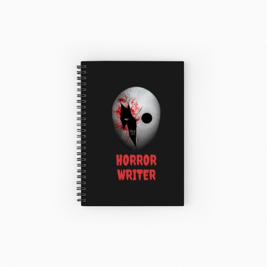 Horror Writer Halloween Costume Spiral Notebooks   Ruled Line