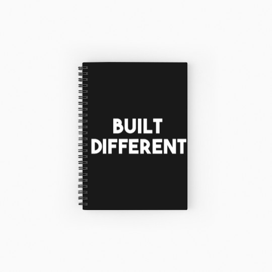 Built Different Spiral Notebooks   Ruled Line
