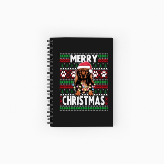 Cute Dog Pajama - Long Coat Dachshund Dog Lover Ch Spiral Notebooks   Ruled Line