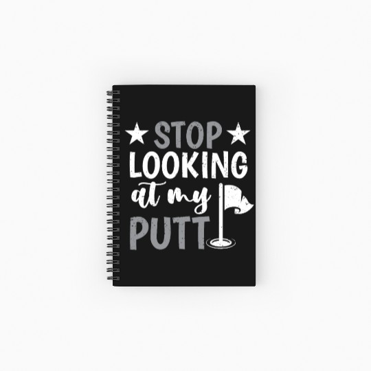 Funny Goofy Mini Golf Quotes Putt Putt Legend Spiral Notebooks   Ruled Line