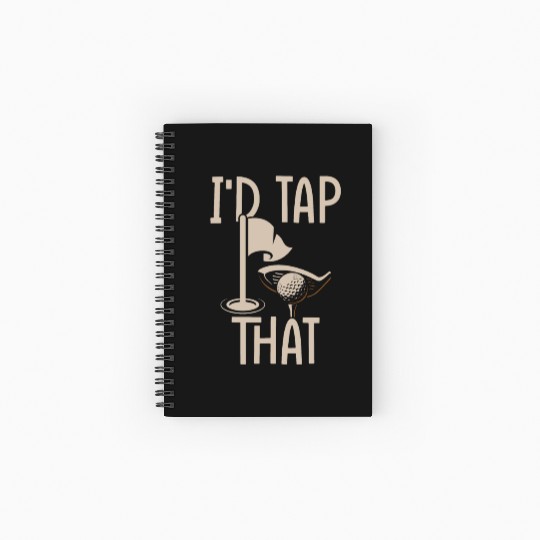 Funny Goofy Mini Golf Quotes Putt Putt Legend Spiral Notebooks   Ruled Line