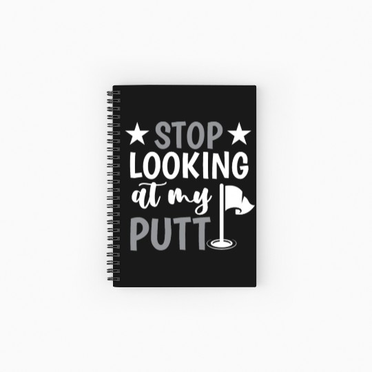 Funny Goofy Mini Golf Quotes Putt Putt Legend Spiral Notebooks   Ruled Line