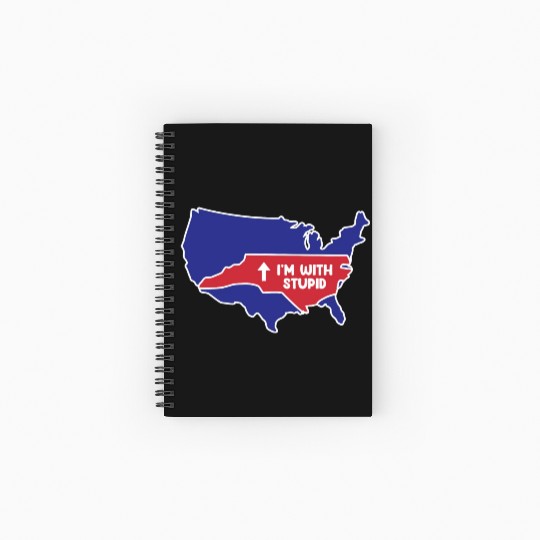 North Carolina for patriotic North Carolinians Spiral Notebooks   Ruled Line