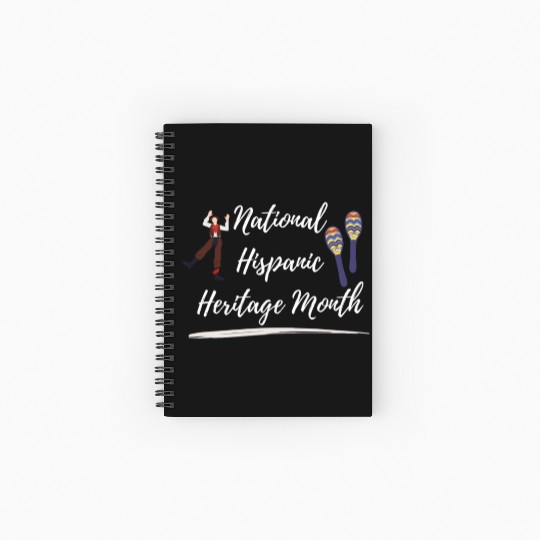 national Hispanic heritage month Spiral Notebooks   Ruled Line