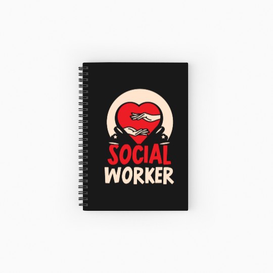 Social Worker Work Graduation Job Spiral Notebooks   Ruled Line