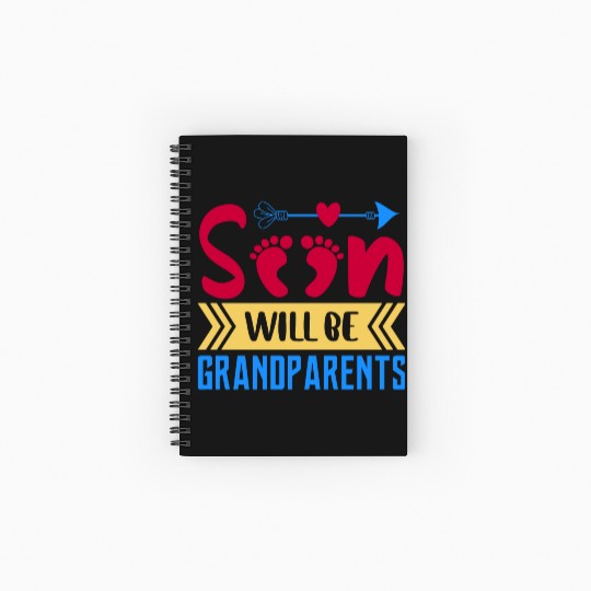 We Will Soon Become Grandparents, Be Grandparents Spiral Notebooks   Ruled Line