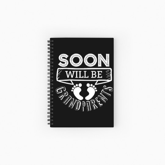 We Will Soon Become Grandparents, Be Grandparents Spiral Notebooks   Ruled Line