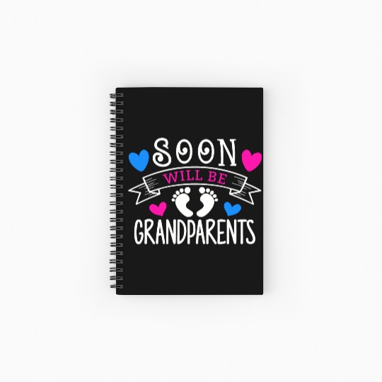 We Will Soon Become Grandparents, Be Grandparents Spiral Notebooks   Ruled Line