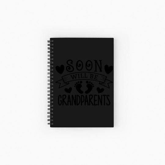 We Will Soon Become Grandparents, Be Grandparents Spiral Notebooks   Ruled Line