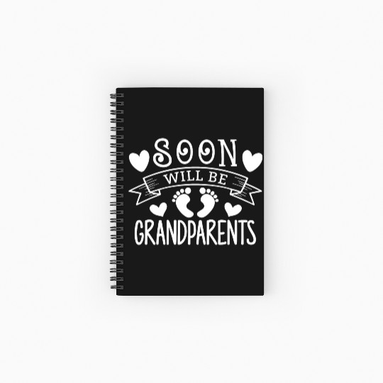 We Will Soon Become Grandparents, Be Grandparents Spiral Notebooks   Ruled Line