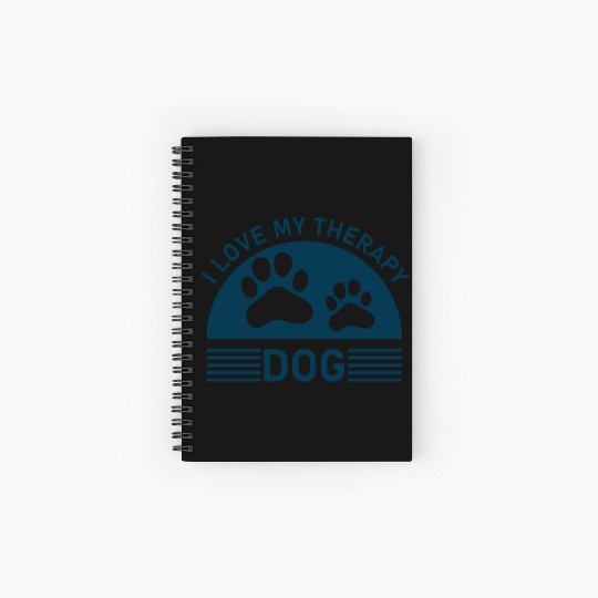 I love my Therapy Dog Spiral Notebooks   Ruled Line