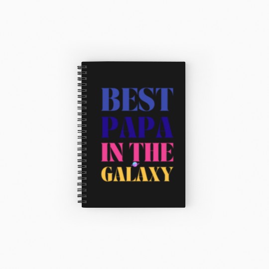 BEST PAPA IN THE GALAXY Spiral Notebooks   Ruled Line
