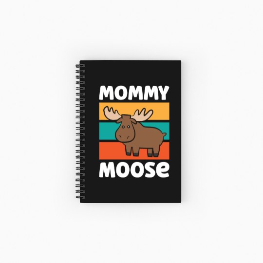 Mommy Moose Matching Moose Mama Moose Spiral Notebooks   Ruled Line