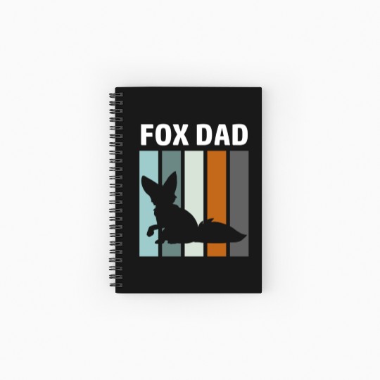 Fox dad Spiral Notebooks   Ruled Line