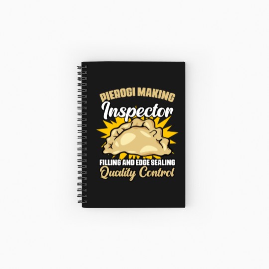 Pierogi Making Funny Polish Dumpling Food Maker Spiral Notebooks   Ruled Line