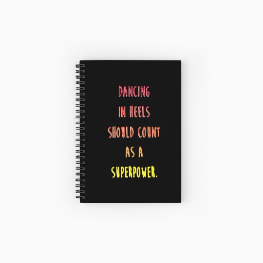 Funny Dancer Dancing In Heels Ballroom Dance Spiral Notebooks   Ruled Line