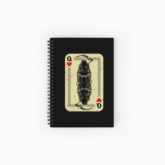 Santa Muerte Calavera Mexico Skeleton Poker Card D Spiral Notebooks   Ruled Line