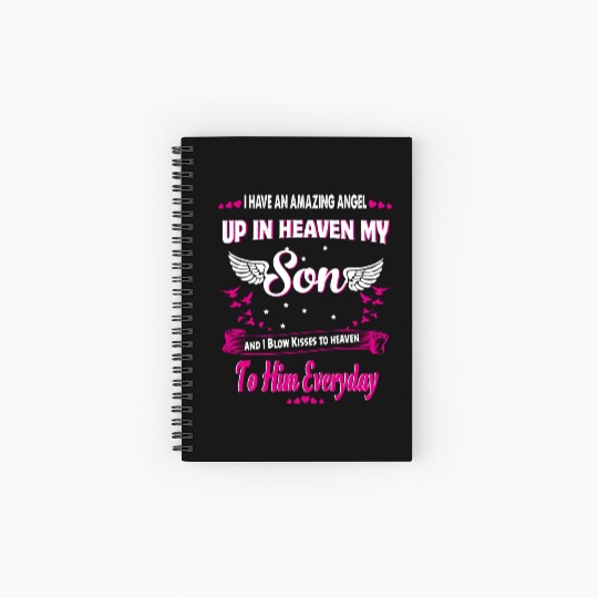 My Son Forever My Angel Sympathy In Loving Memory Spiral Notebooks   Ruled Line