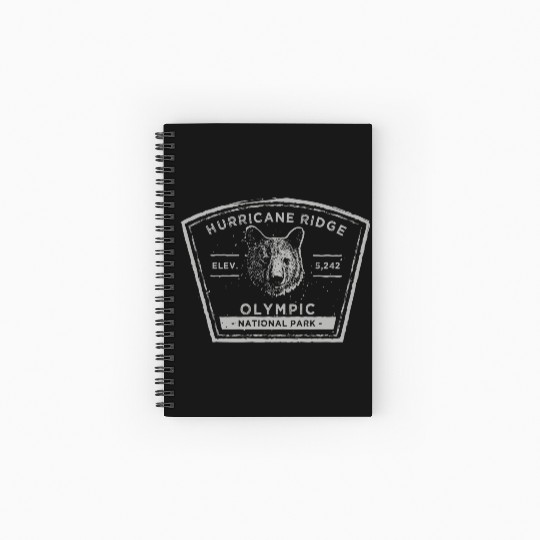 Hurricane Ridge Olympic National Park Spiral Notebooks   Ruled Line