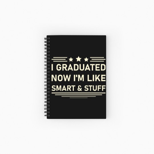 Funny College High School Graduation Gift Senior Spiral Notebooks   Ruled Line