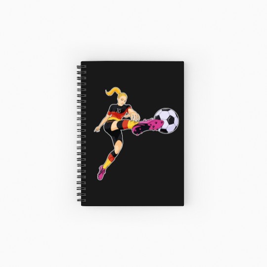German National Soccer Team I Football Germany Spiral Notebooks   Ruled Line