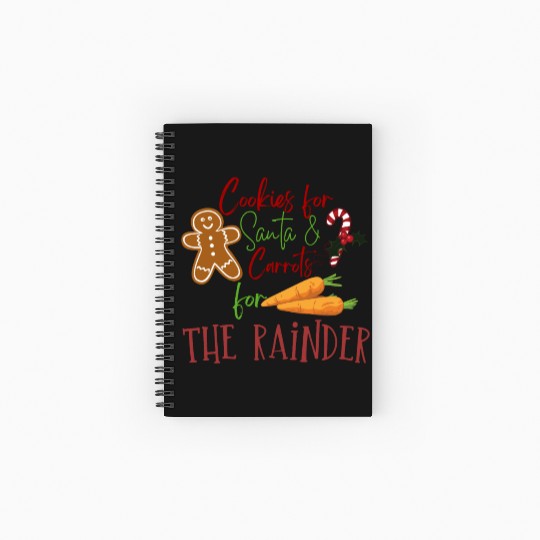 Christmas Cookie Graphic Spiral Notebooks   Ruled Line