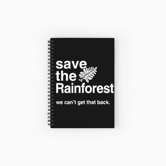 Save the Amazon Rainforest Spiral Notebooks   Ruled Line
