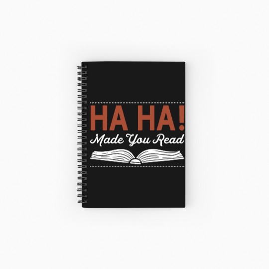 Made you read Sarcasm English Teacher Spiral Notebooks   Ruled Line