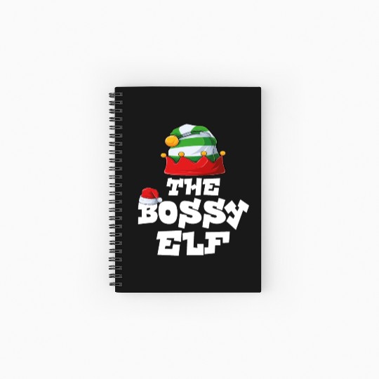 Gamer Elf Family Matching Christmas Group Pajama Spiral Notebooks   Ruled Line