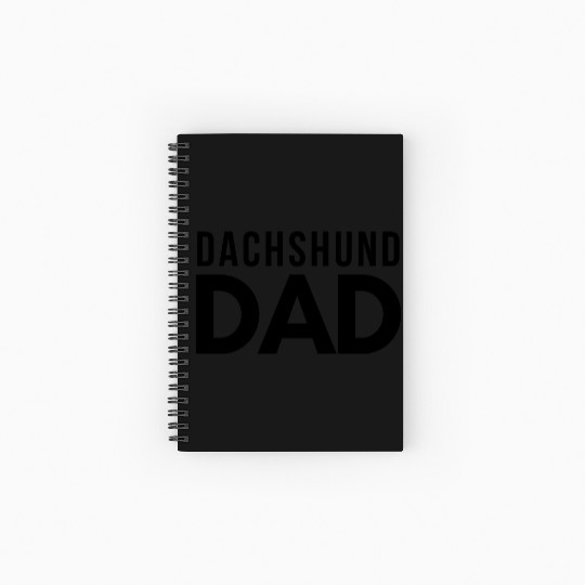 Dachshund Dad Spiral Notebooks   Ruled Line