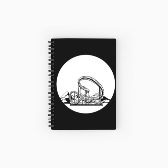 Roller Coaster Spiral Notebooks   Ruled Line