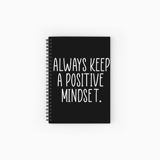 positive mindset Spiral Notebooks   Ruled Line