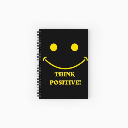 Think Positive :) Spiral Notebooks   Ruled Line