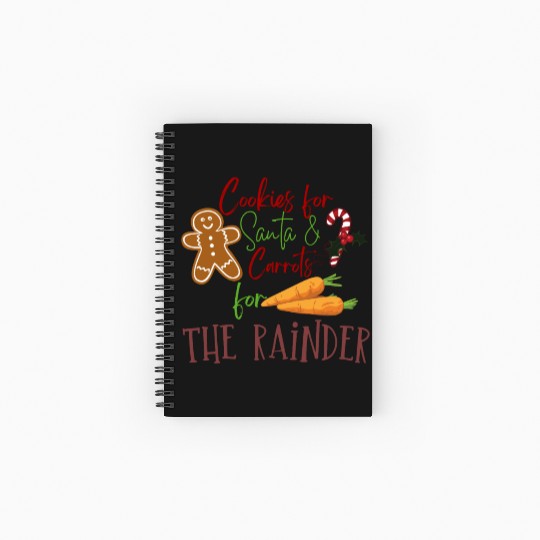 Cookies For Santa Graphic Spiral Notebooks   Ruled Line