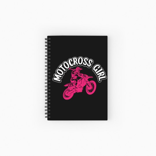 Dirtbike Girl Supercross Girl Off-road Enduro Moto Spiral Notebooks   Ruled Line