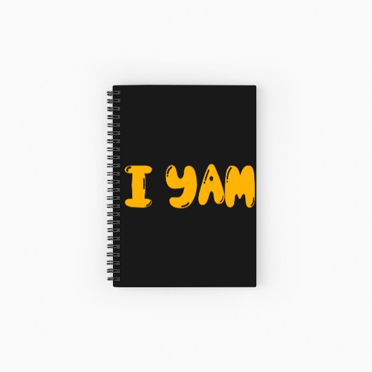 I yam my sweet potato matching couple thanksgiving Spiral Notebooks   Ruled Line