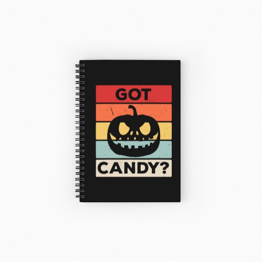 Got Candy Trick Or Treat Pumpkin Jack Spiral Notebooks   Ruled Line