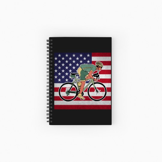 Cycling Cyclist Spiral Notebooks   Ruled Line