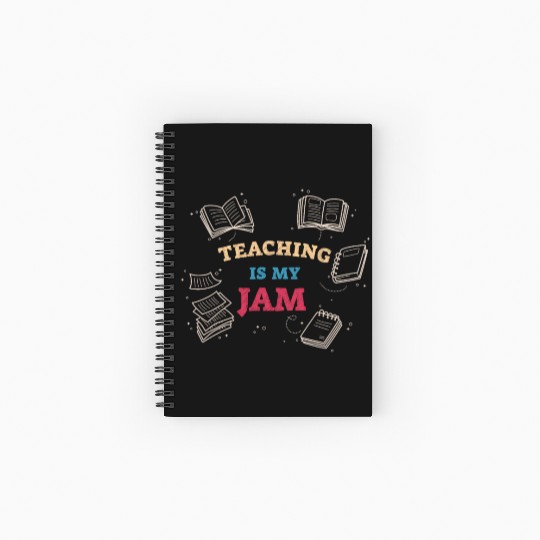 Teaching Is My Jam School Teacher Appreciation Spiral Notebooks   Ruled Line