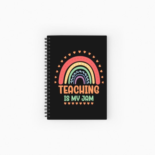 Teaching Is My Jam School Teacher Appreciation Spiral Notebooks   Ruled Line