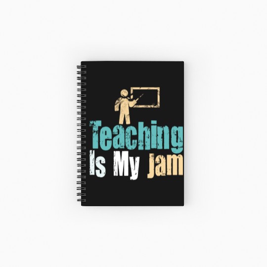 Teaching Is My Jam School Teacher Appreciation Spiral Notebooks   Ruled Line