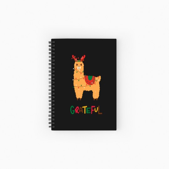 Fa La La La LLama - Grateful ! Spiral Notebooks   Ruled Line