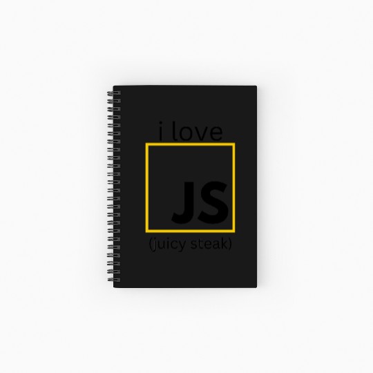JavaScript web developer funny programming Spiral Notebooks   Ruled Line