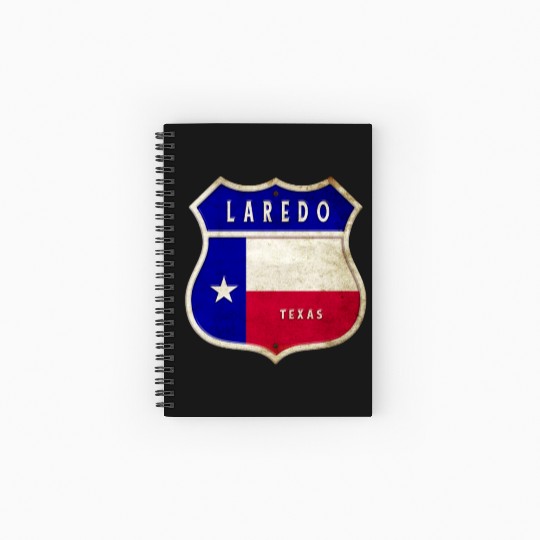 Laredo Texas crest flag design Spiral Notebooks   Ruled Line
