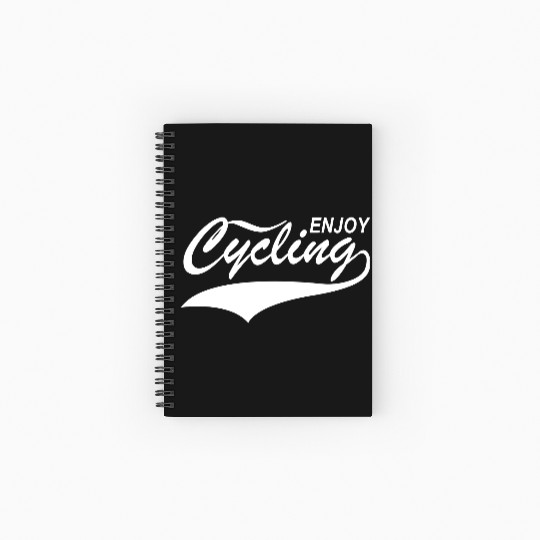 Enjoy cycling Spiral Notebooks   Ruled Line
