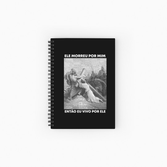 Christian Bible Verse - Jesus Died For Me So I liv Spiral Notebooks   Ruled Line