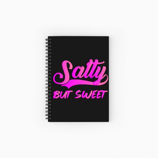 Salty But Sweet 9 Spiral Notebooks   Ruled Line