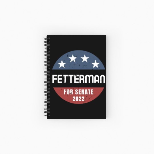 John Fetterman for Senate 2022 Pennsylvania Spiral Notebooks   Ruled Line