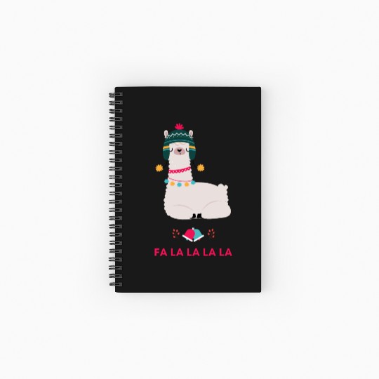 Fa La La La LLama ! Spiral Notebooks   Ruled Line