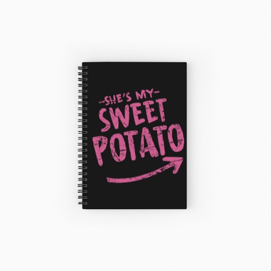 she is my sweet potato Spiral Notebooks   Ruled Line